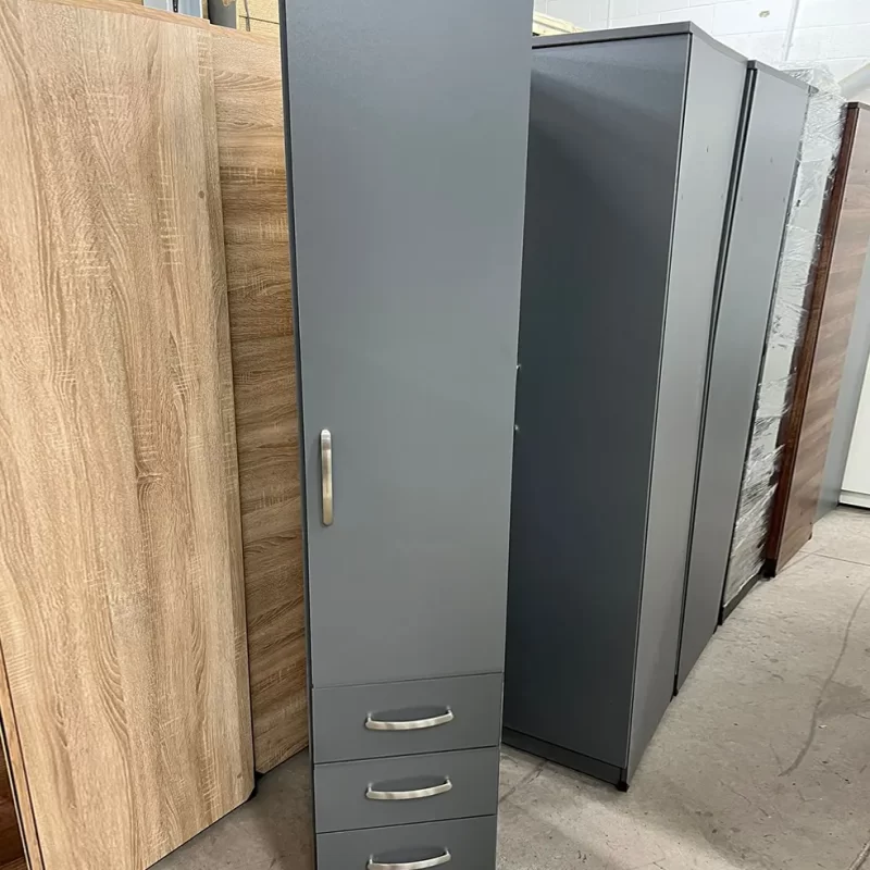 1 Door Wardrobe with 3 Drawers