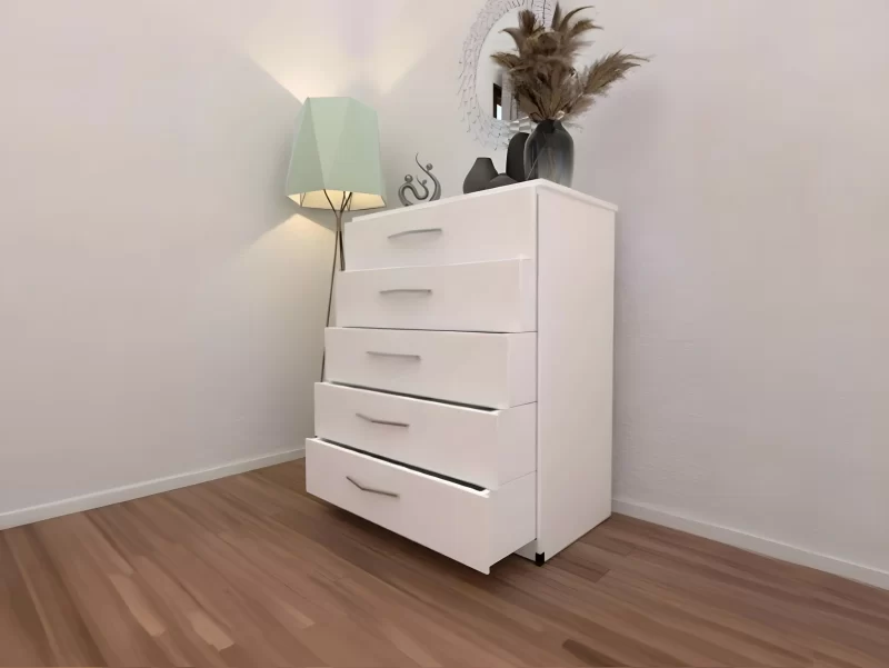 Chest of 5 Drawers - Wood Mall Furniture